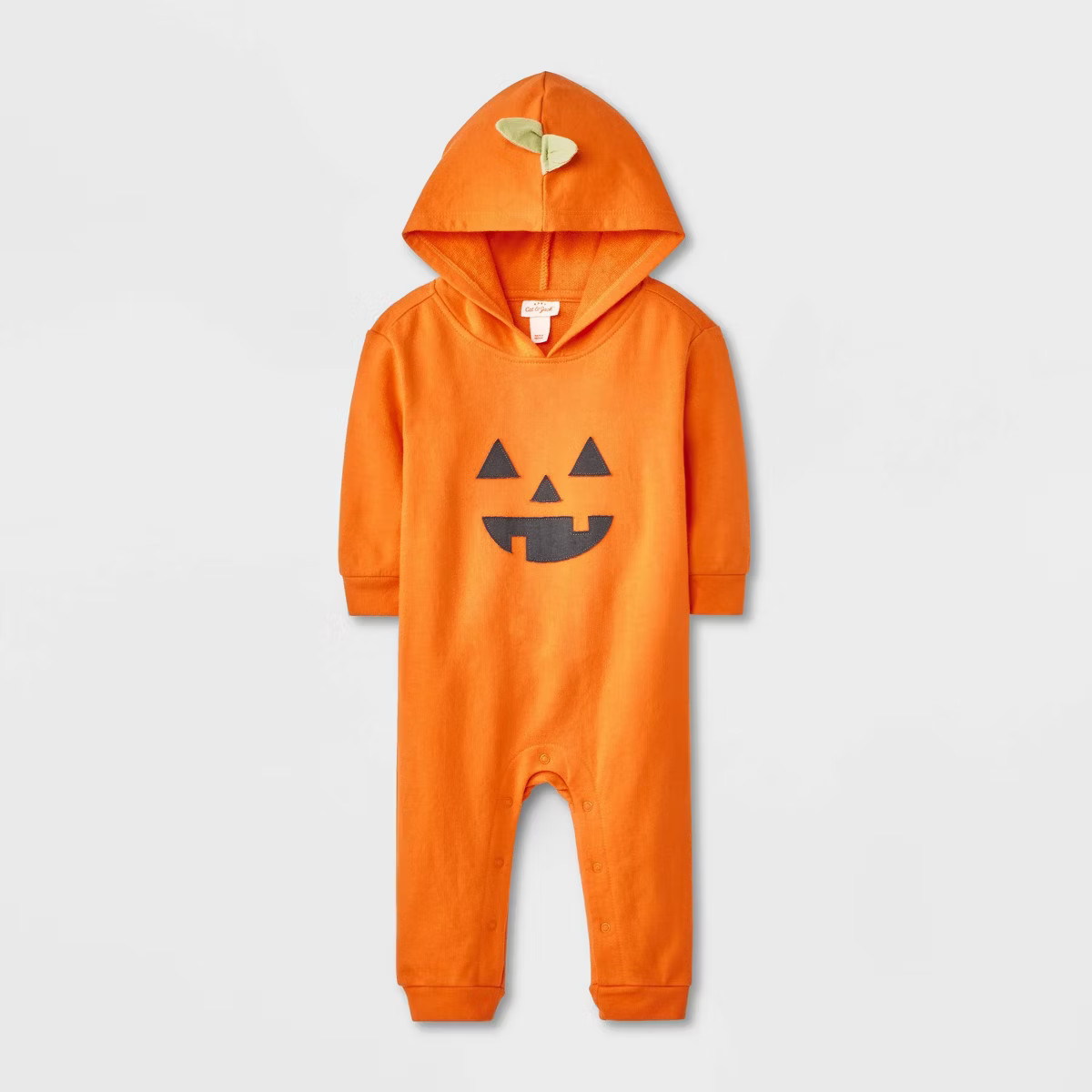 Baby Halloween Pumpkin Hooded Romper - Cat & Jack™ Orange | Target
