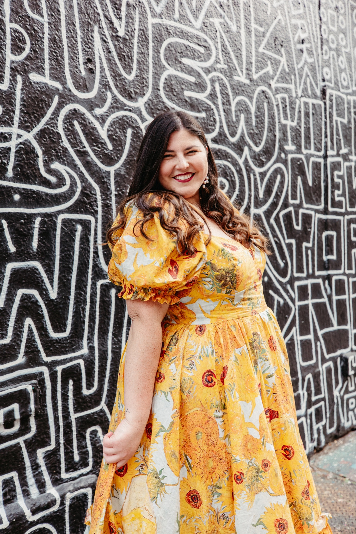 Van Gogh sunflower dress 🌻 this kid on sale for a limited time! 

#LTKplussize #LTKSale #LTKsalealert