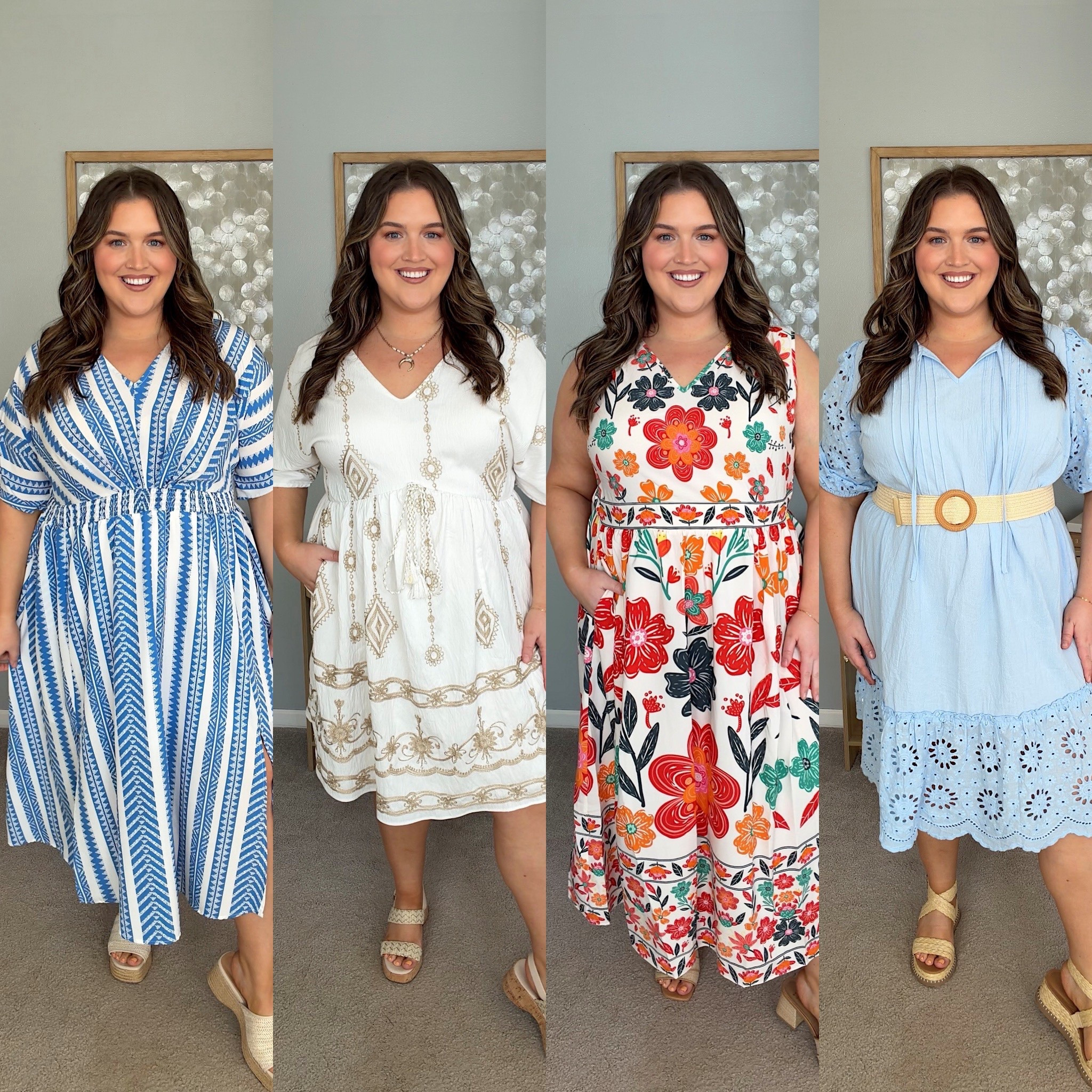 Trying new to me size inclusive brands part 2 with dresses from @Bloomchic 👗 Dresses are a size 18/20. Save with code: ASHLEY15KOL

#LTKootd #LTKSeasonal #LTKPlusSize