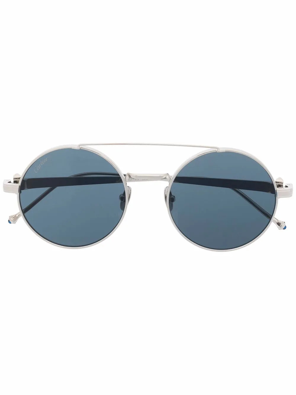 Cartier Eyewear Pasha round-frame Sunglasses | Silver | FARFETCH | Farfetch Global