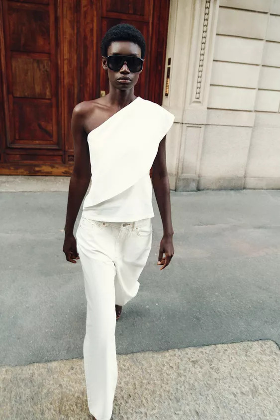 ASYMMETRIC INTERLOCK TOP | Zara UK