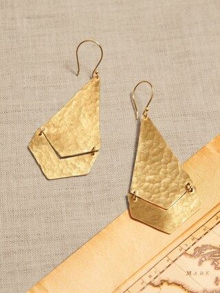 Geometric Hammered Drop Earrings &#x26;#124 Aureus + Argent | Banana Republic Factory