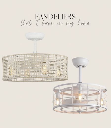 Fandeliers that I have in my home #fan #fandelier #chandelier 

#LTKFind #LTKhome