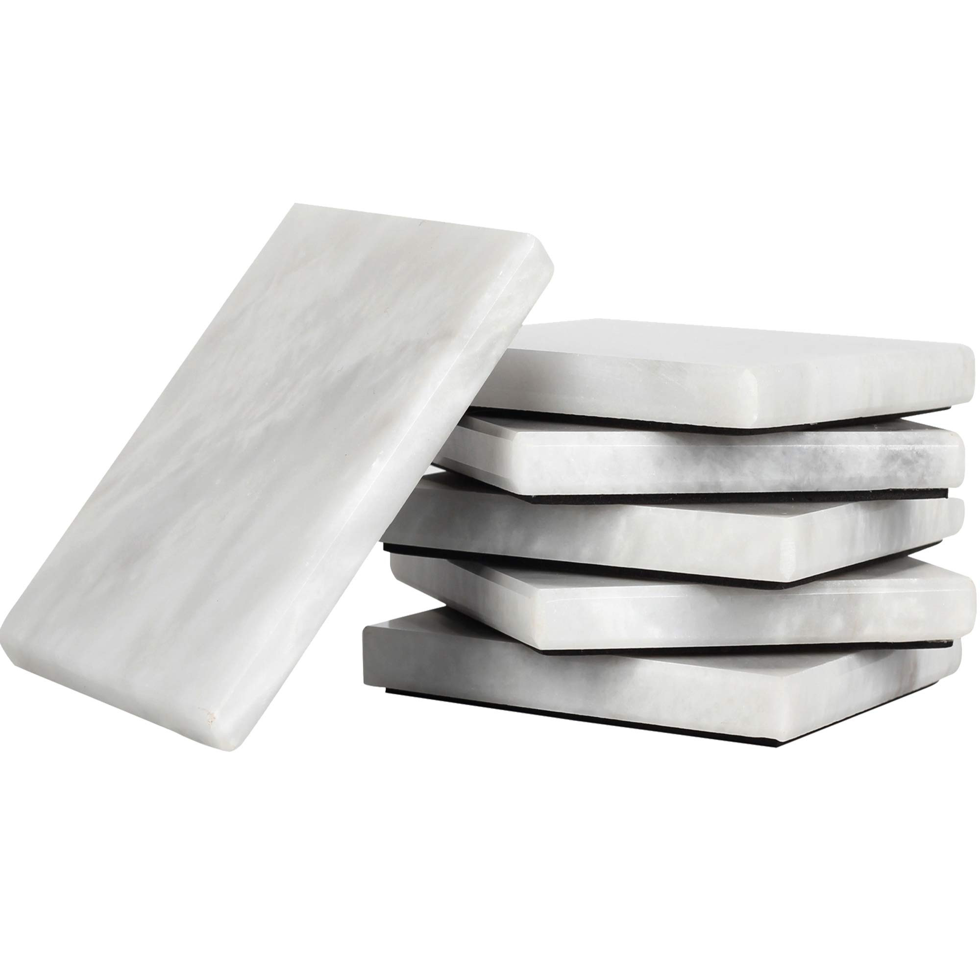 Radicaln Marble Coaster Plate Square 3.5" Inches White Handmade Coaster Set for Coffee Table & Cu... | Amazon (US)