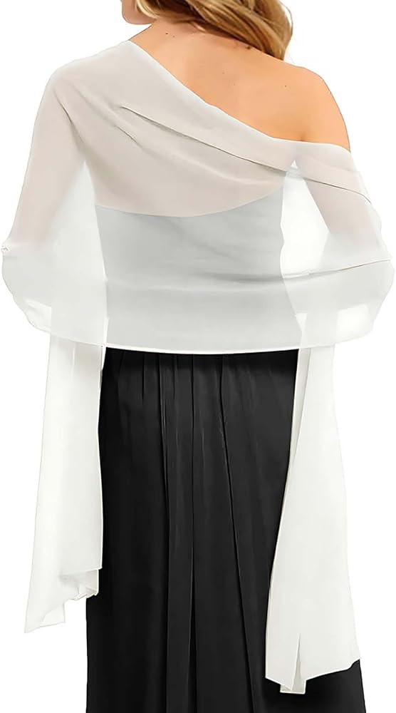 CHICGAL Women's Scarf Shawls and Wraps for Evening Dress Wedding Party Bridal Scarves Sarong Cove... | Amazon (US)