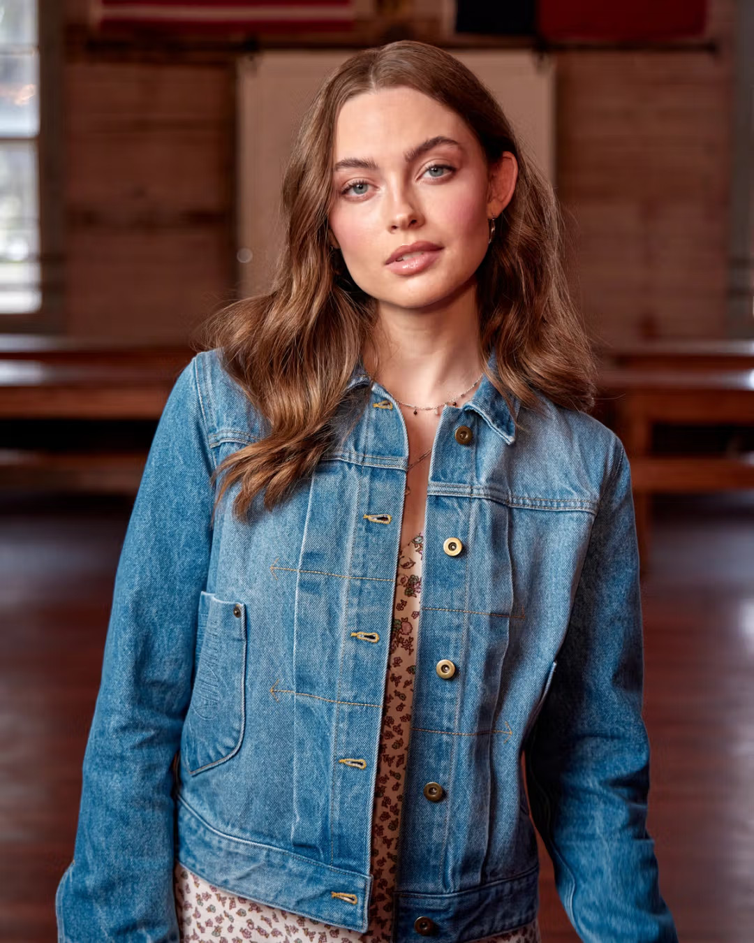 Women's Denim Trucker Jacket | Tecovas