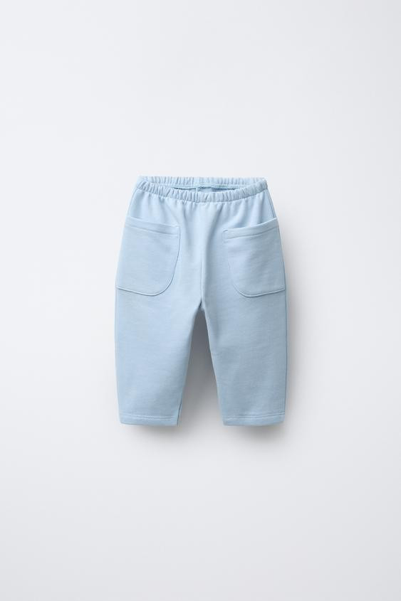 LABEL DETAIL BAGGY PLUSH PANTS | Zara US