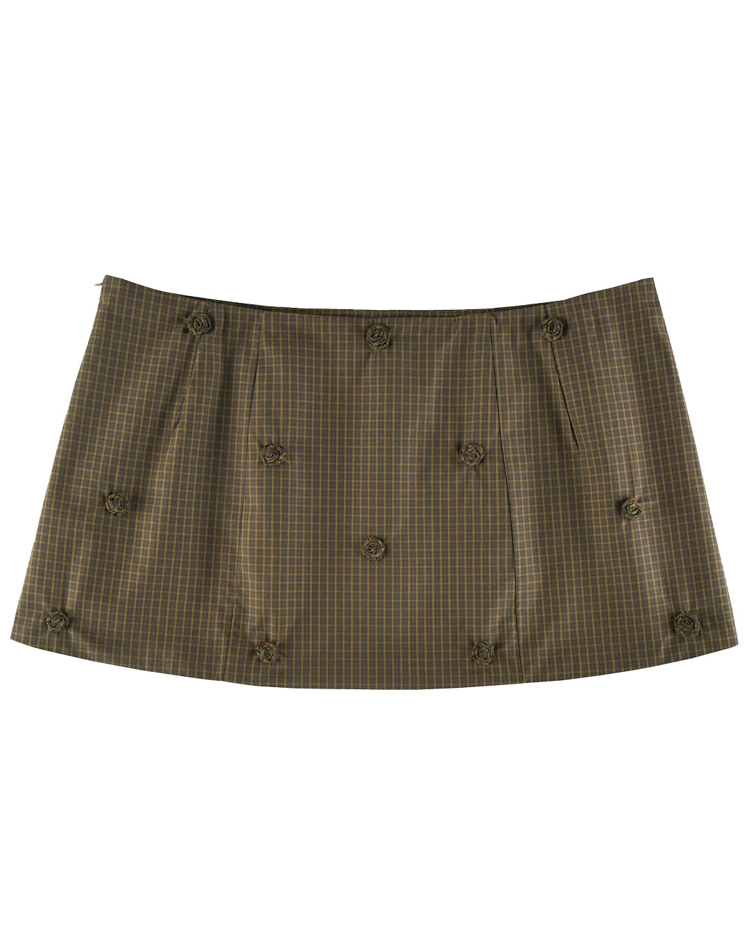 Skirts: Rosette Mini Skirt - Ivy Check - My mum made it | My Mum Made It
