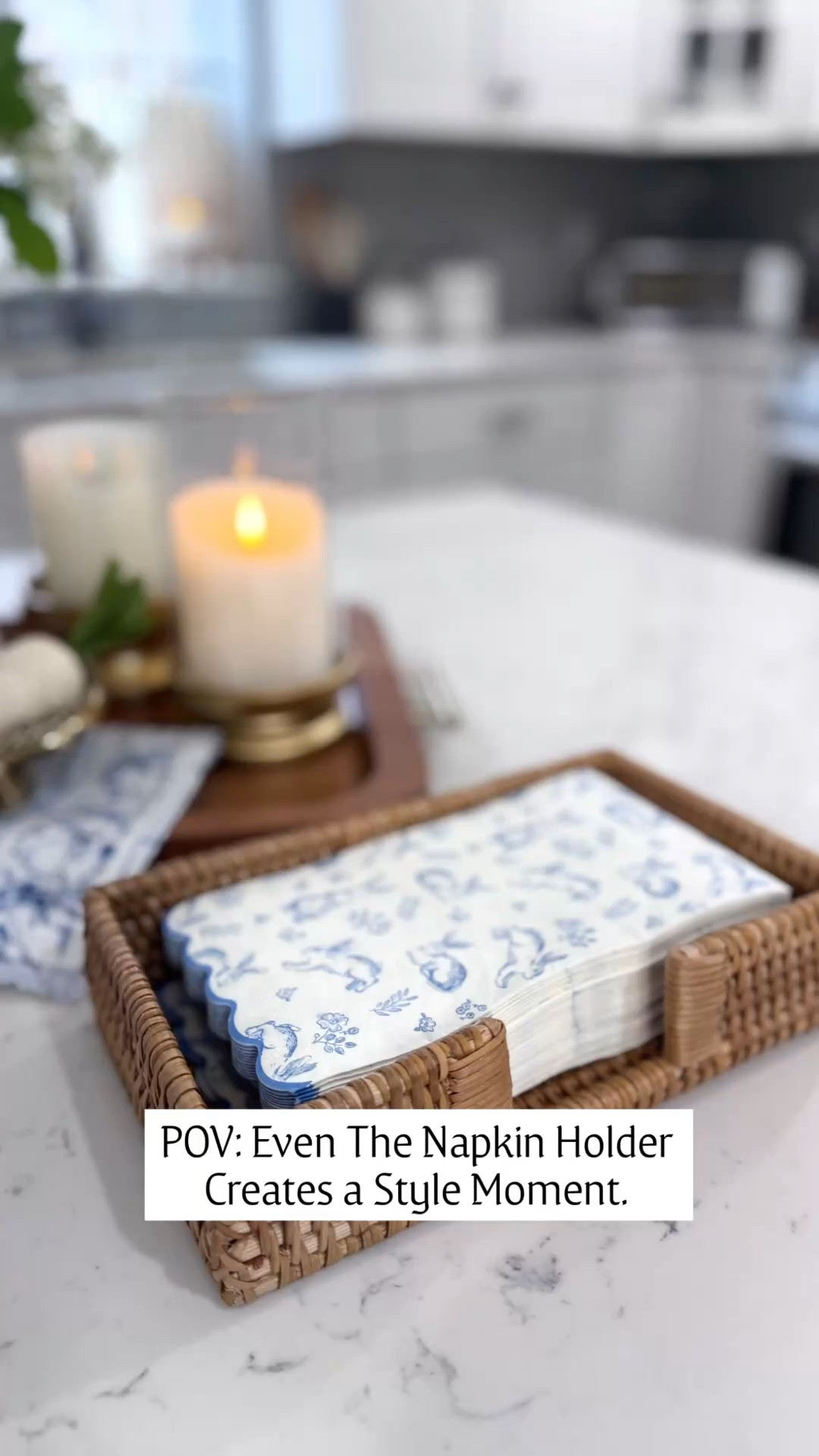 Have you seen all the beautiful printed paper napkins out for spring? I needed an excuse to display them and this with her napkin holder is perfection!

#LTKSeasonal #LTKHome