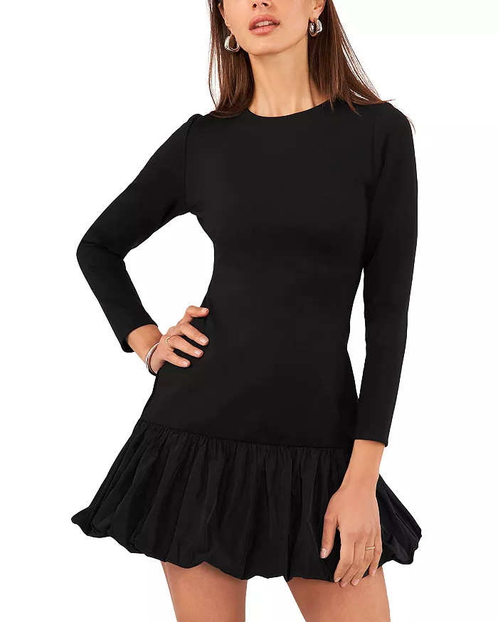 Bubble Hem Mini Dress | Bloomingdale's (US)