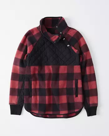 Asymmetrical Snap-Up Fleece | Abercrombie & Fitch US & UK