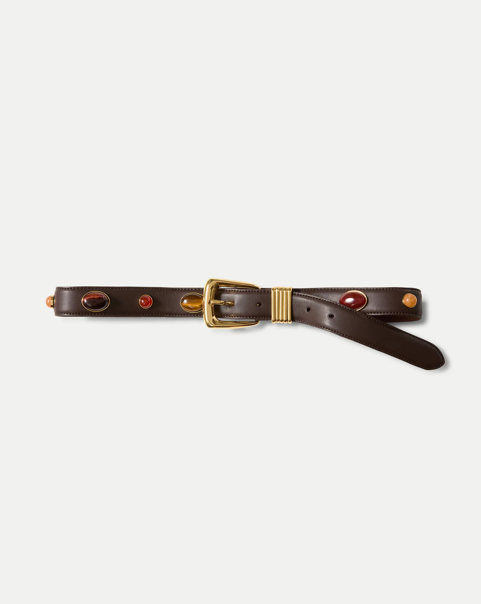Arch Embellished Leather Belt | Veronica Beard