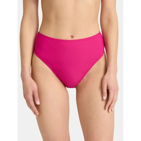 No Boundaries High Waist Cheeky Bikini Bottoms Women’s | Walmart (US)