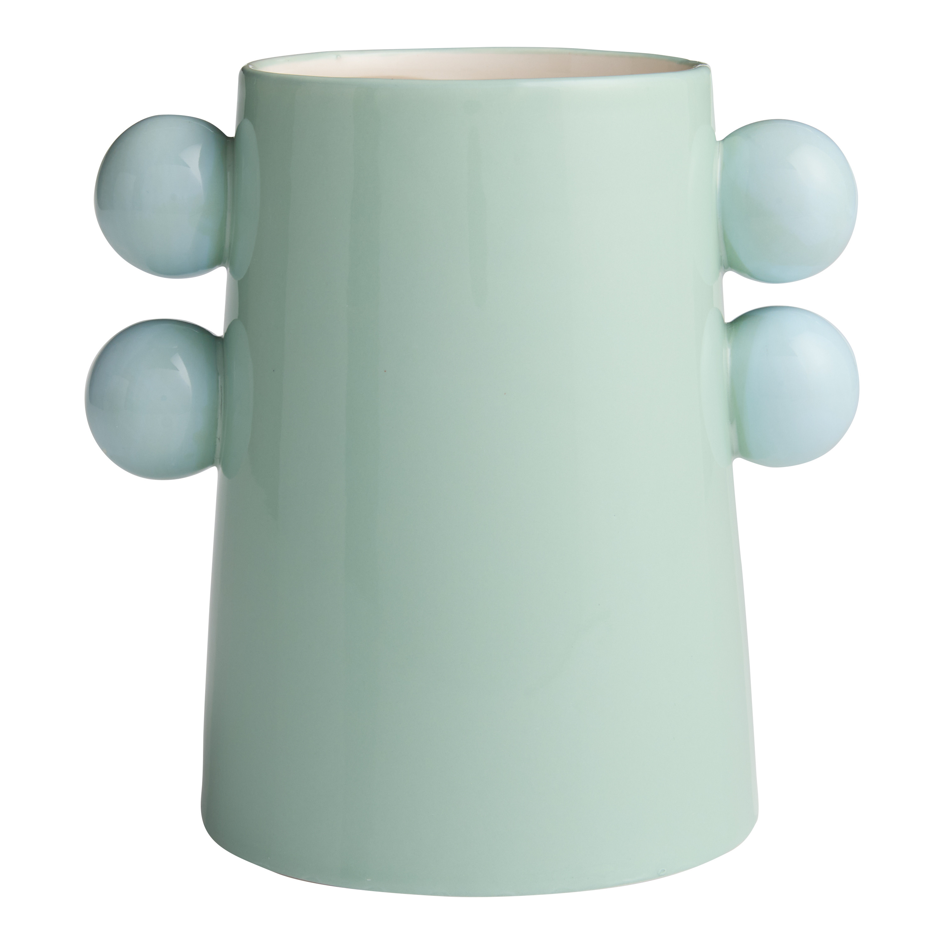 Green and Blue Knobbed Modern Vase | World Market