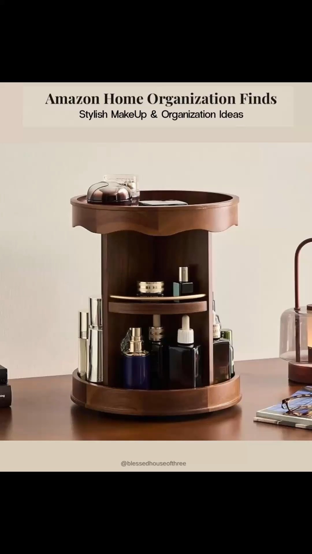 Amazon home organization finds that make your space look prettier while adding functional storage. From makeup organization and vanity storage to stylish makeup vanities, beauty organizers and comfortable vanity chairs, these Amazon finds are perfect for creating a more organized bedroom, bathroom or getting-ready space. I especially love the rotating wood organizer for keeping everyday skincare, perfume and beauty essentials within reach without adding clutter. If you’re looking for Amazon organization finds, makeup storage ideas, small-space organization, vanity organization or an affordable makeup vanity setup, I rounded up some of my favorite stylish options here.

#LTKHome #LTKSaleAlert #LTKSeasonal