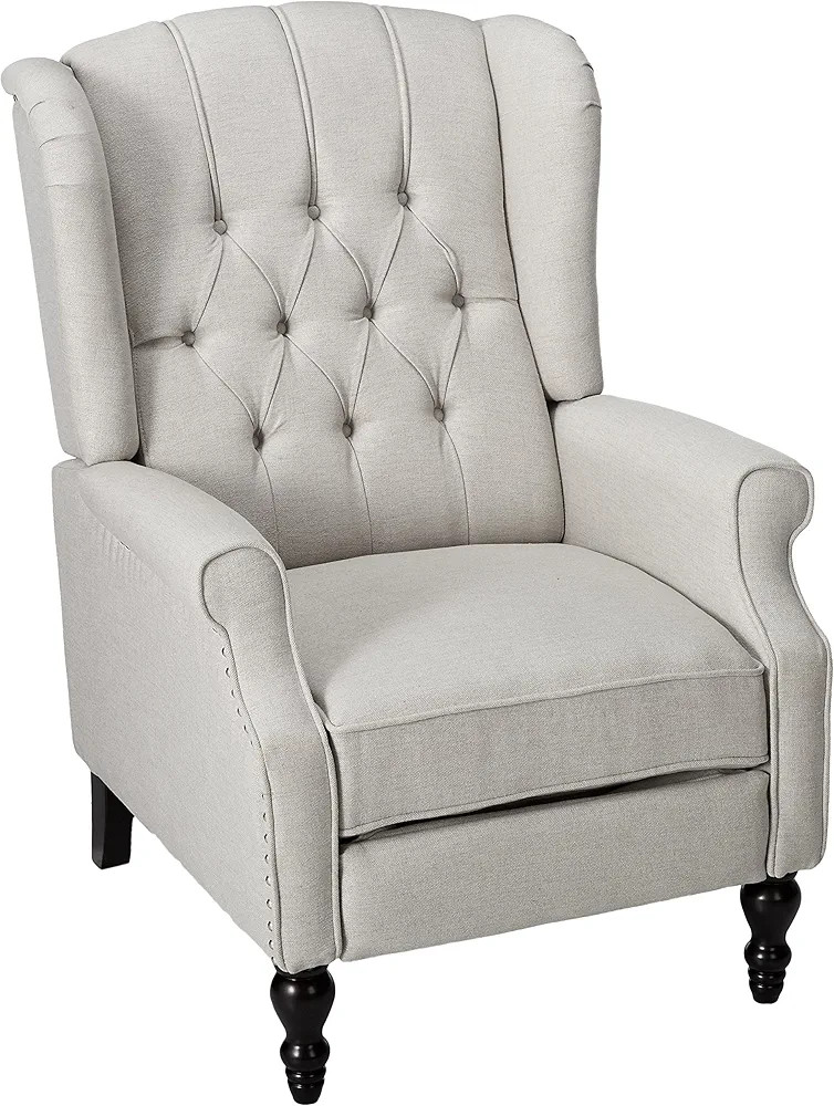 Christopher Knight Home Walter Fabric Recliner, Light Grey | Amazon (US)
