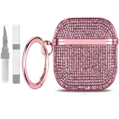HTUTWOO for AirPods 4 Case,Crystal Shiny Cute for AirPods4 Cover for Girls Women Luxury Skin (Rose Pink Sparkling) | Target