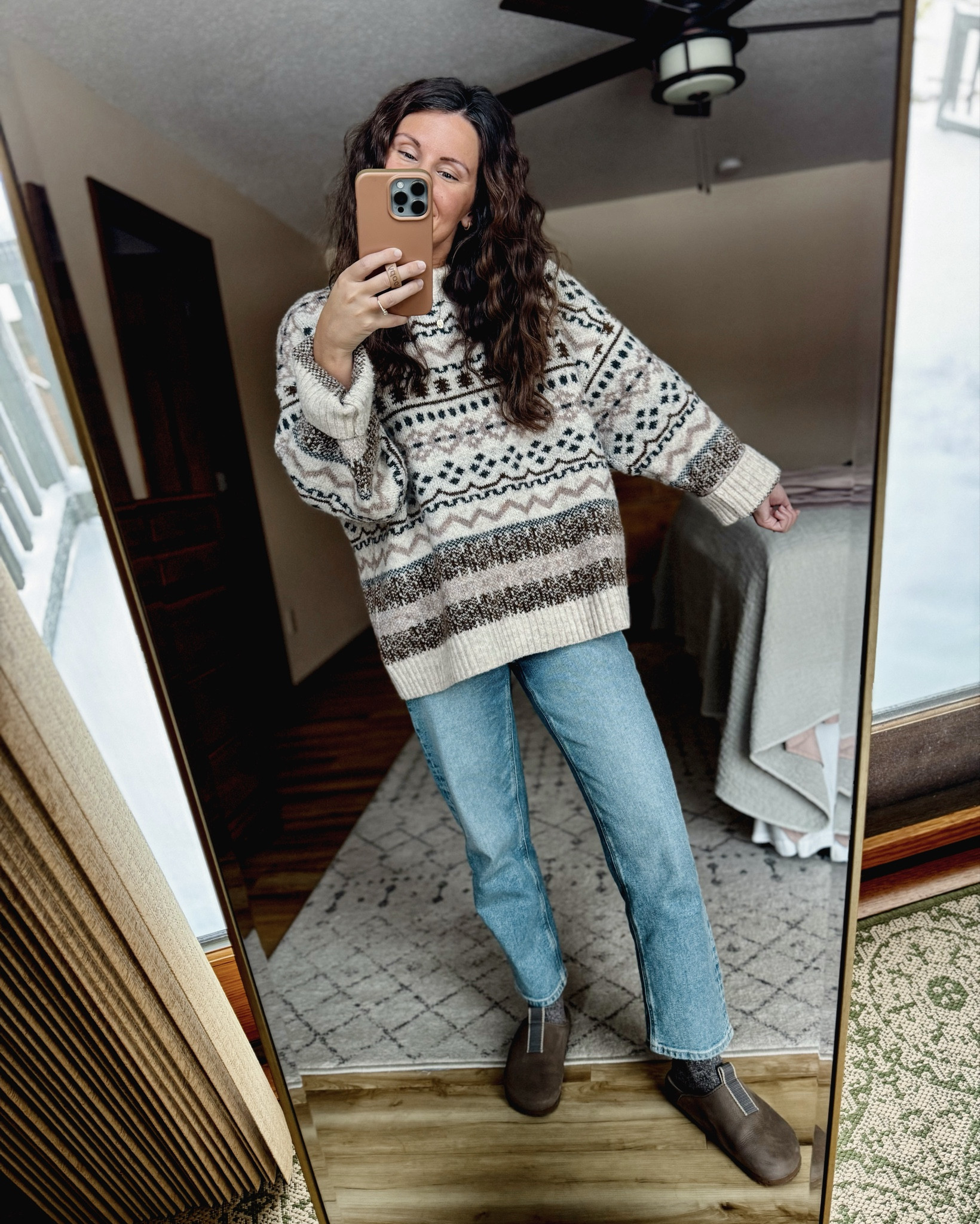 Wearing size small in this sweater (size down if you don’t want out to be oversized. I’ve had it for 3 years and love it in the winter! It is a scratchier material if you’re sensitive to materials!) 

my jeans are 00 short (almost sold out so I also linked similar) and my clogs are size 6

#LTKPetite #LTKStyleTip #LTKootd