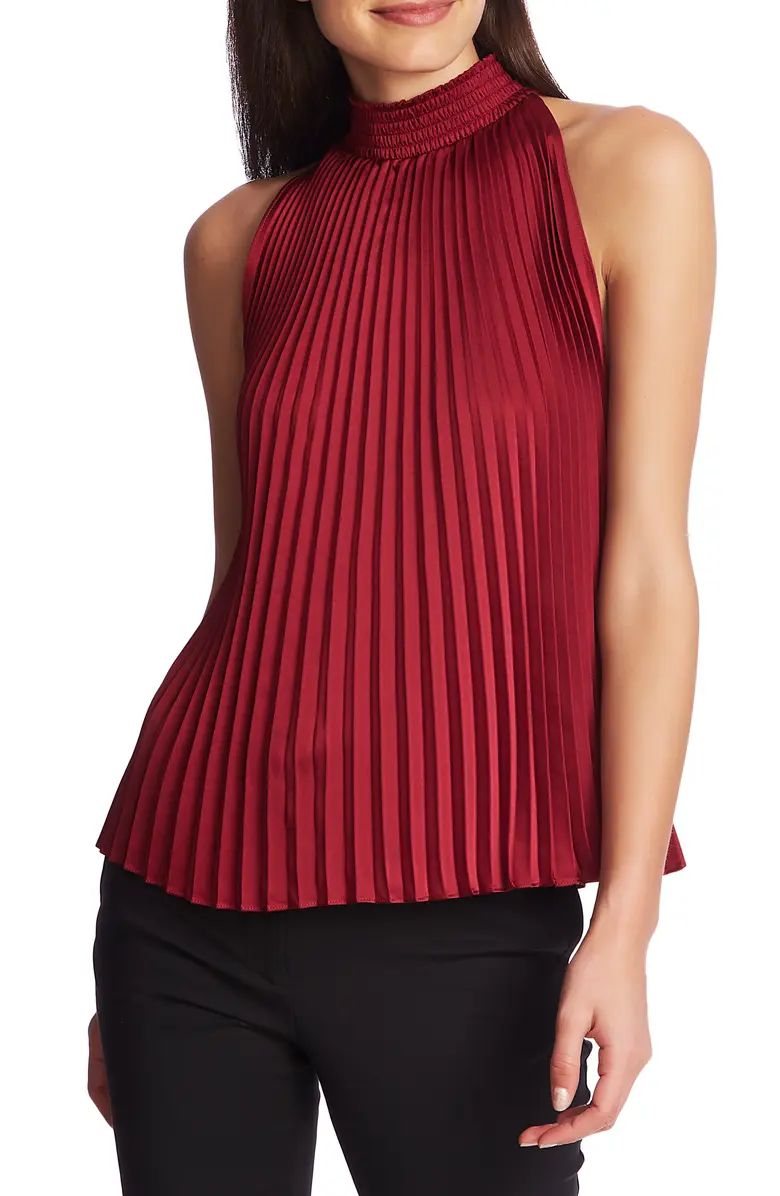 Pleated Charmeuse Halter Top | Nordstrom