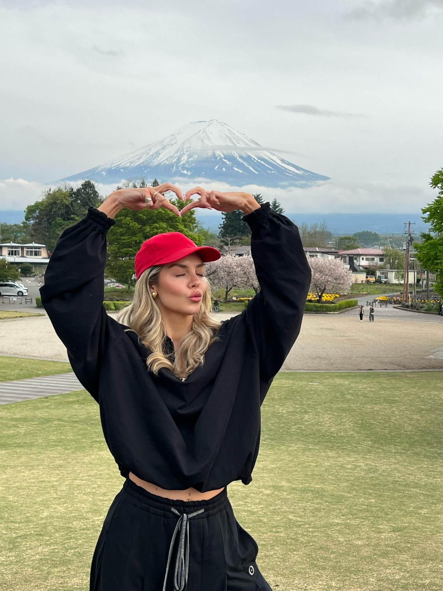 Red patou cap, Hugo baseball black and white jacket, black wide leg tracksuit bottom and top, cinched waist, wide leg trousers, gold dower and hall hoop earrings, new balance trainers, Mid Rise Pintuck Ultra Wide Leg Jogger - Black Tala, zip through black hoodie tala

*please note my jacket is made from recycled materials! I’m unsure whether the ones tagged are, they’re from the same brand.

The tracksuit is from an independent designer in Japan but the Tala one is very similar in style and weight

#LTKtravel #LTKeurope #LTKuk