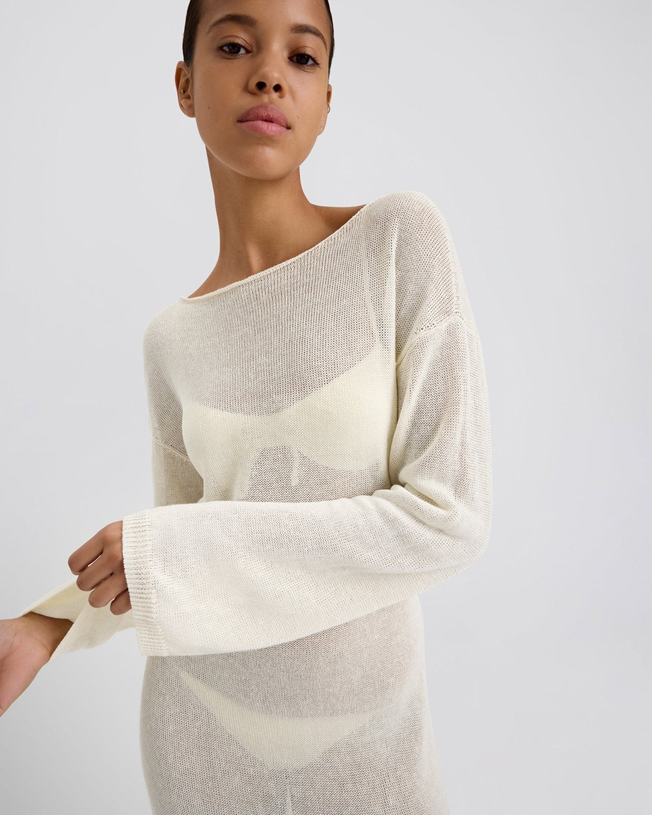 The Polly Dress in Ecru | Solid & Striped