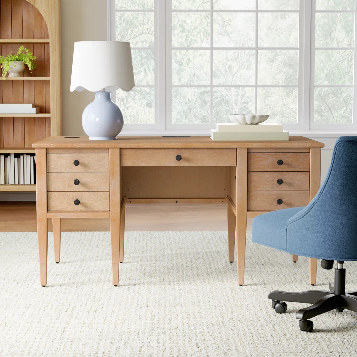 Gayle Solid Wood Executive Desk | Wayfair North America
