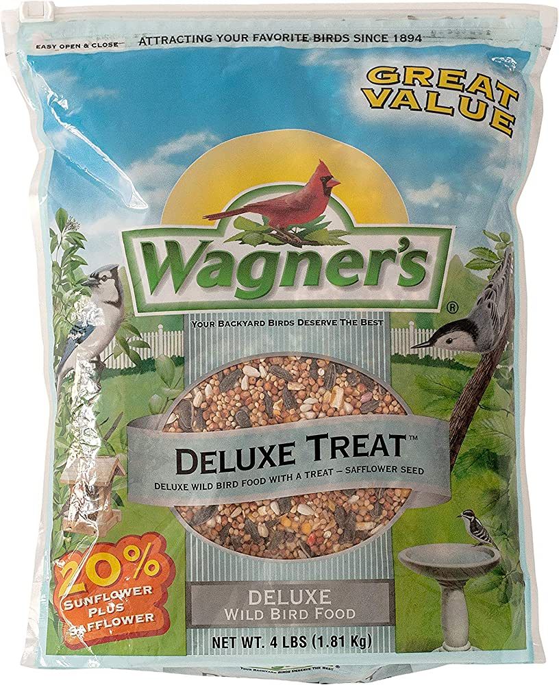 Wagner's 62067 Deluxe Treat Blend Wild Bird Food, 4-Pound Bag | Amazon (US)