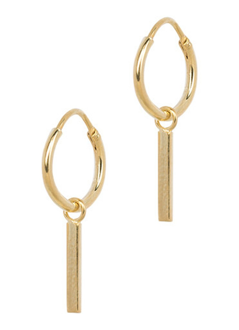 Ingot oorringen verguld | De Bijenkorf (NL)