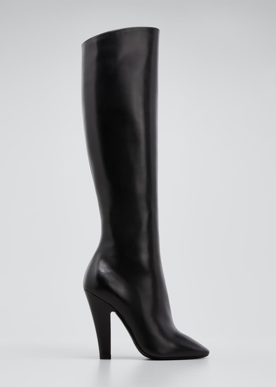 Sleek Calfskin Knee Boots | Bergdorf Goodman