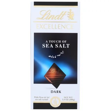 Lindt Excellence Dark Chocolate Sea Salt Bar, 3.5 oz, 12 Count | Walmart (US)