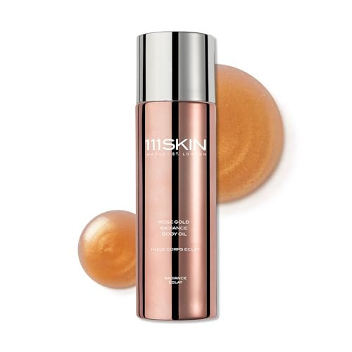 111Skin Rose Gold Radiance Body Oil, Non-Greasy Moisturizing Oil, Soothing Body Oil Containing Damask Rose Extract, Green Microalgae & Chamomile, 3.4 Fl. Oz. | Amazon (US)
