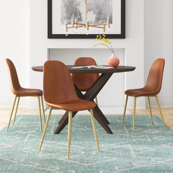 Gillham Faux Leather Upholstery Side Chair (Set of 4) | Wayfair North America