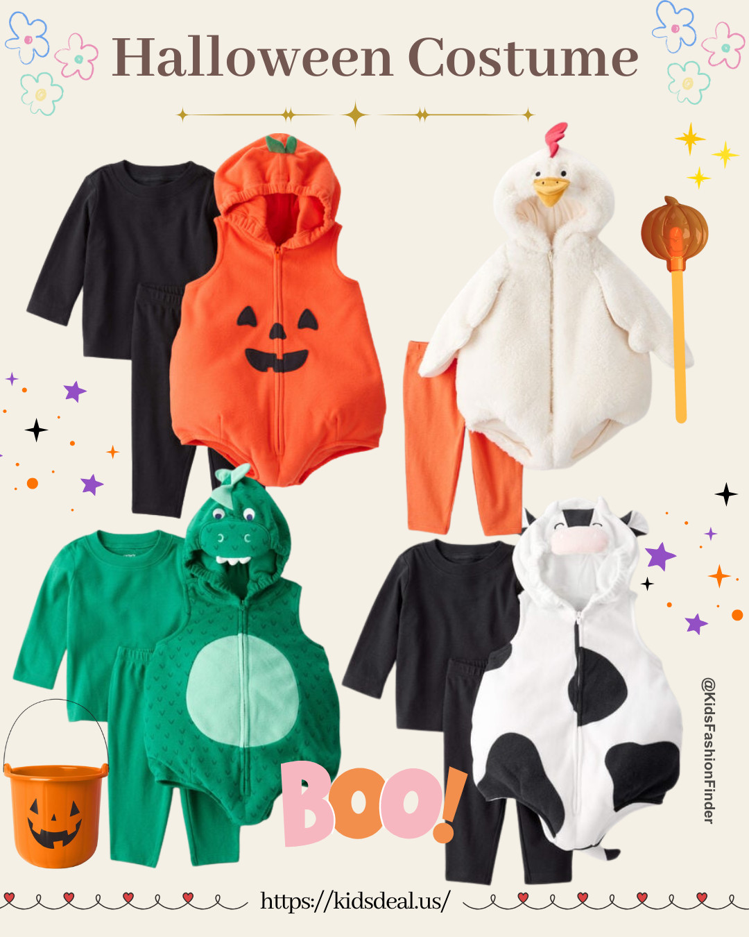 🎃👶 Too cute to spook!

Carter’s Halloween costumes = instant adorable 🦖🐥🐮🎃

✨ 3-piece set = mix & match fun 🎀
✨ From pumpkin to dino to cow to chick 🐣
✨ Sizes 3M–24M, perfect for every little boo 💕

🔥 Now 50% OFF — don’t miss this deal! 🛒✨

#CartersHalloween #BabyCostume #CutestPumpkin #ToddlerStyle #BabyOOTD #MomLife #HalloweenVibes #BabyDeals 🎃🦖🐥 

 

#LTKSeasonal #LTKBaby #LTKKids