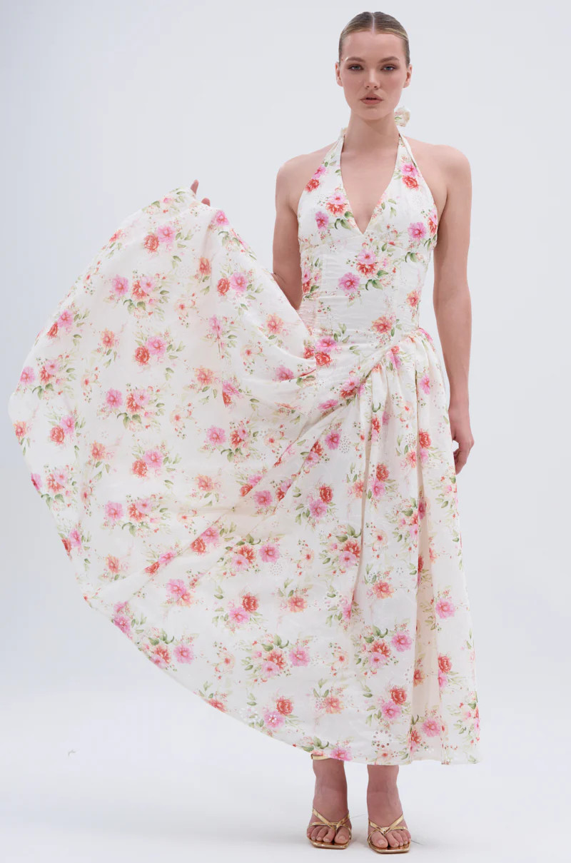 KEEP IT MOVING ON FLORAL MAXI DRESS | AKIRA
