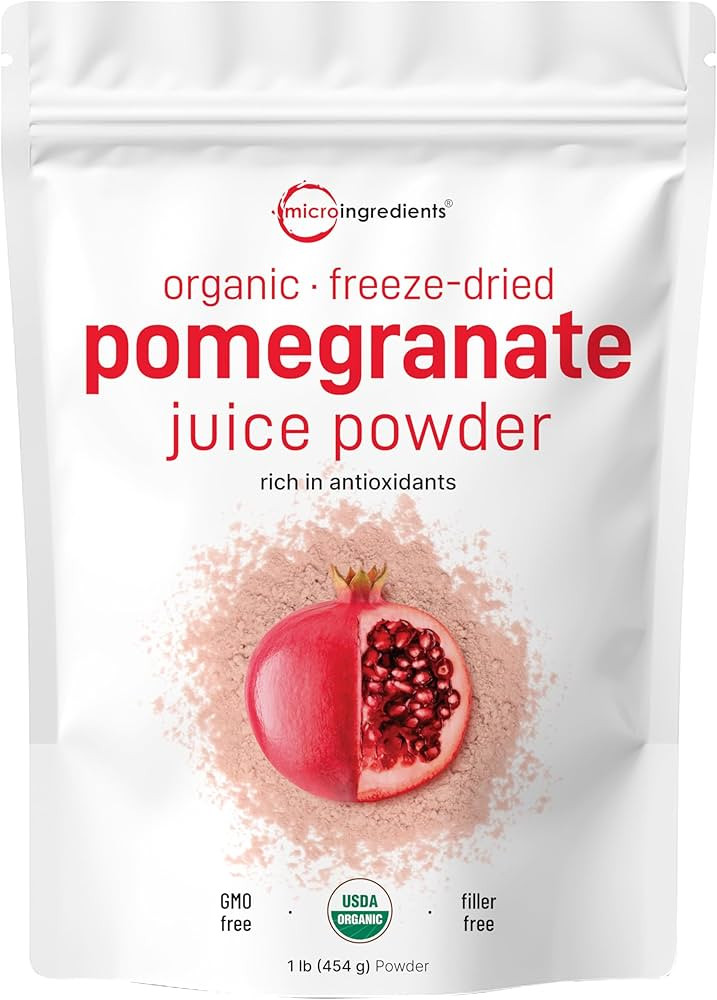 Organic Pomegranate Juice Powder, 1 Pound | 100% Natural Fruit Powder | Freeze Dried & Cold Press... | Amazon (US)