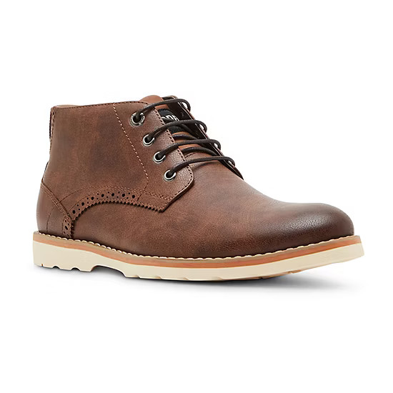 Steve Madden Mens Madden Baxter Flat Heel Lace Up Boots | JCPenney