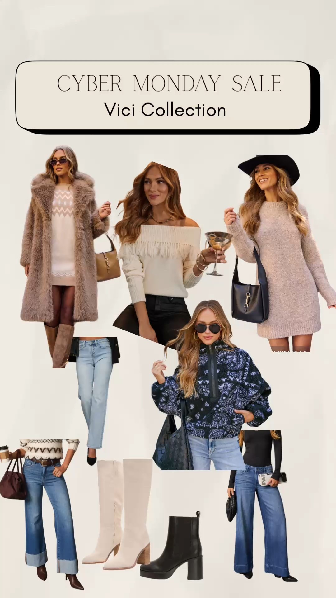 Code BFCM40 for cyber Monday discount! #cybermonday #onssale #vici #vicicollection #fashionover40 #sweaters #wintercoat #boots #winterfashion #sweaterdress 

#LTKCyberWeek #LTKOver40 #LTKmomlife