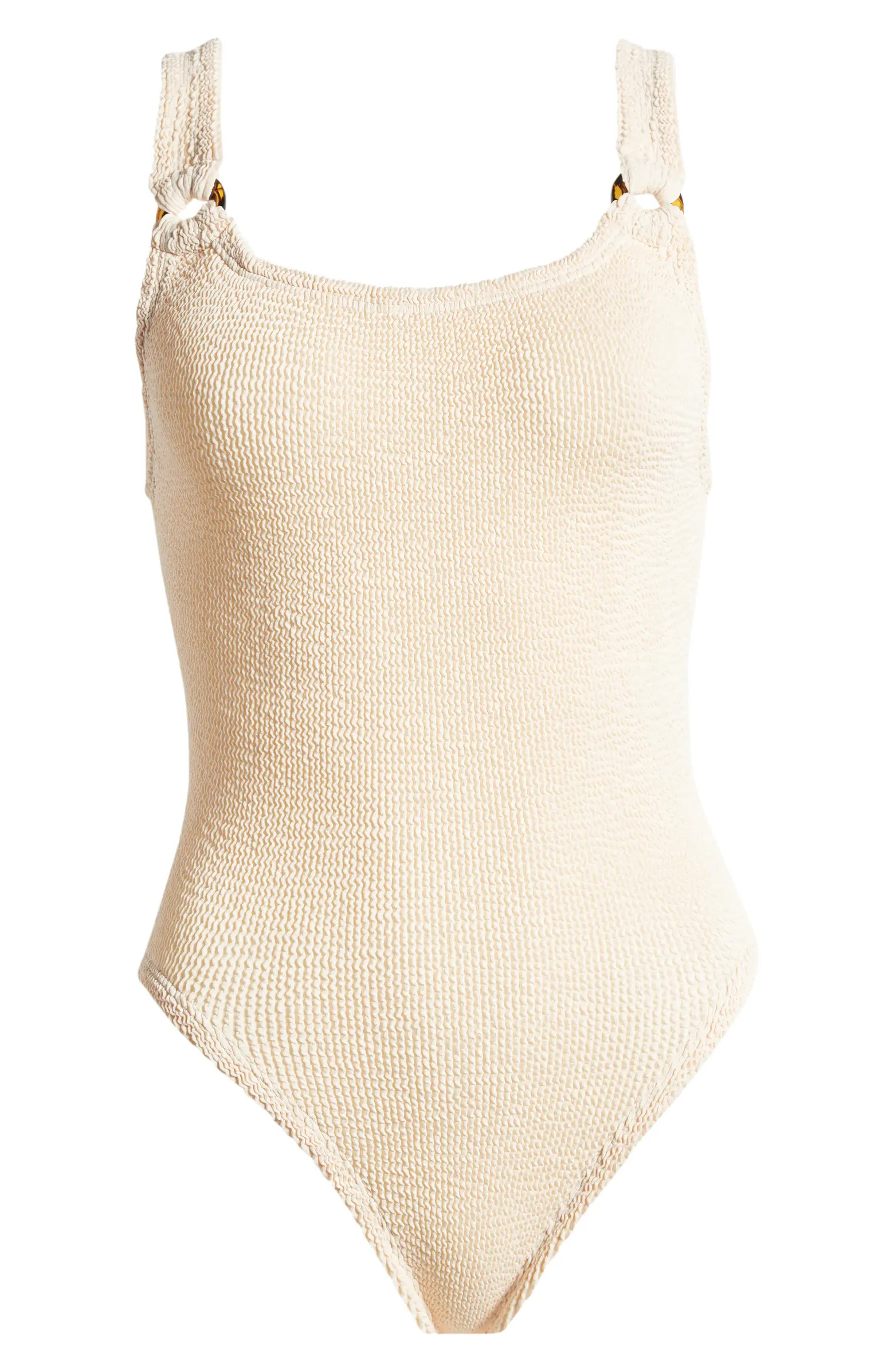 Tortoise Strap Detail One-Piece Swimsuit | Nordstrom