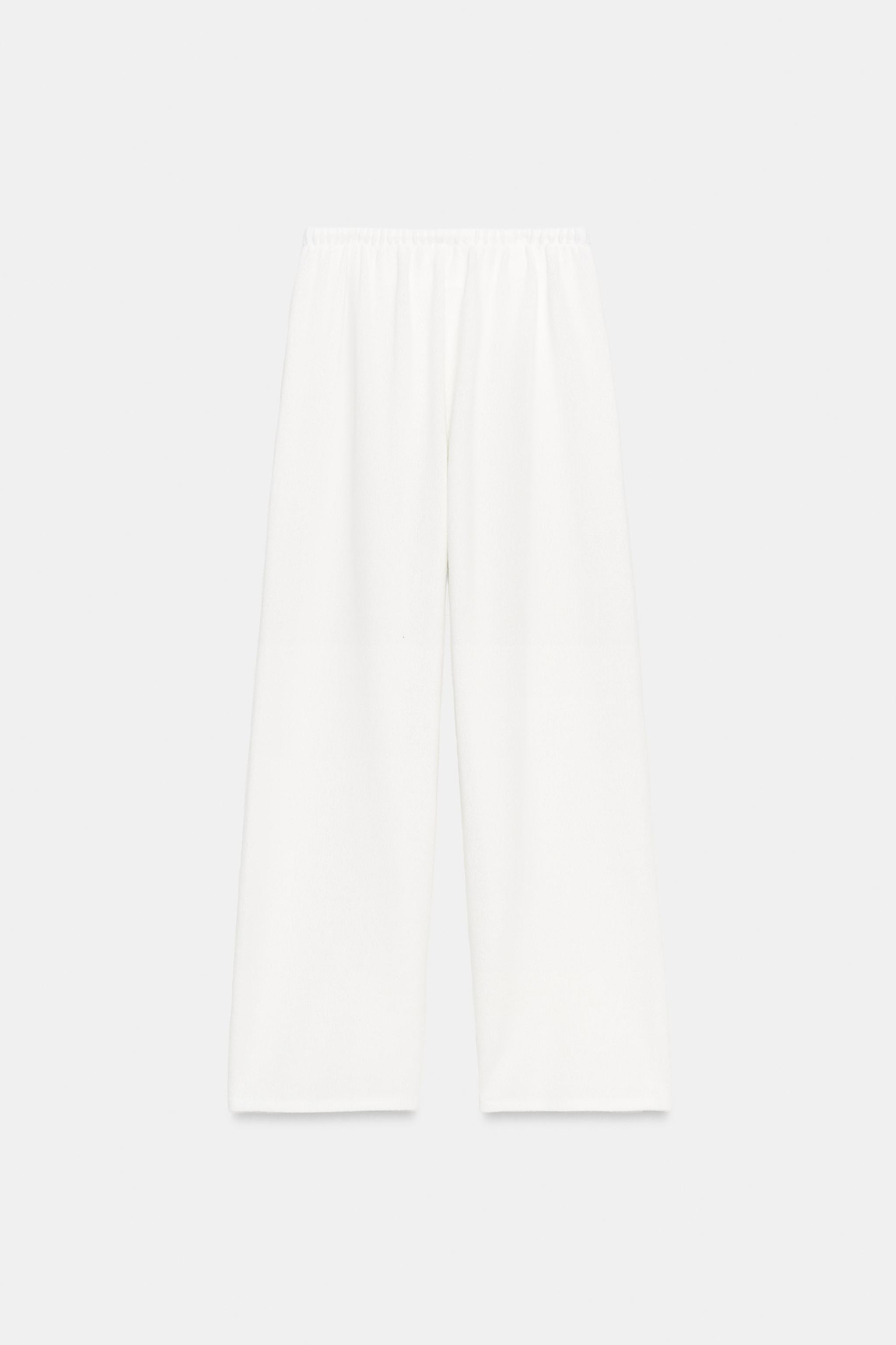 RUSTIC WIDE-LEG TROUSERS | Zara UK