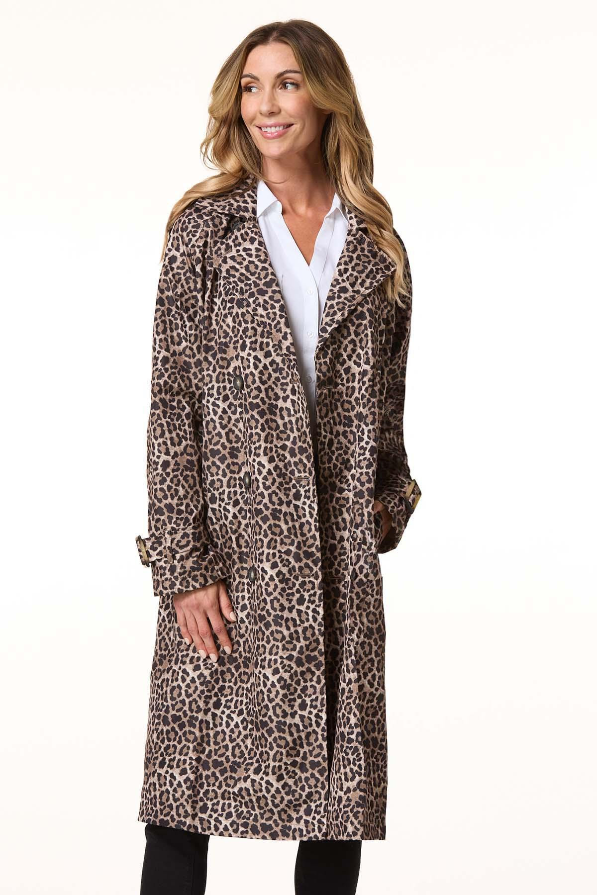 Leopard Print Trench Coat | Cato Fashions
