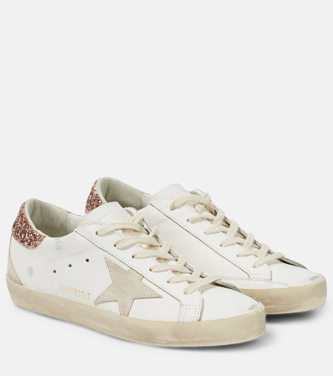 Super-Star embellished leather sneakers | Mytheresa (US/CA)