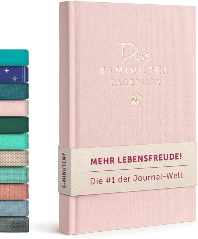 6-Minuten Tagebuch für Erwachsene 2025 (Das Original) - Dankbarkeitstagebuch, Wissenschaftlich F... | Amazon (DE)