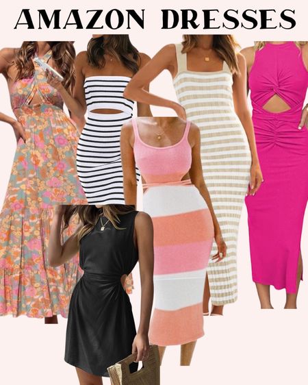 Amazon dresses striped dresses summer vacation dresses 

#LTKfindsunder50 #LTKfindsunder100 #LTKsalealert