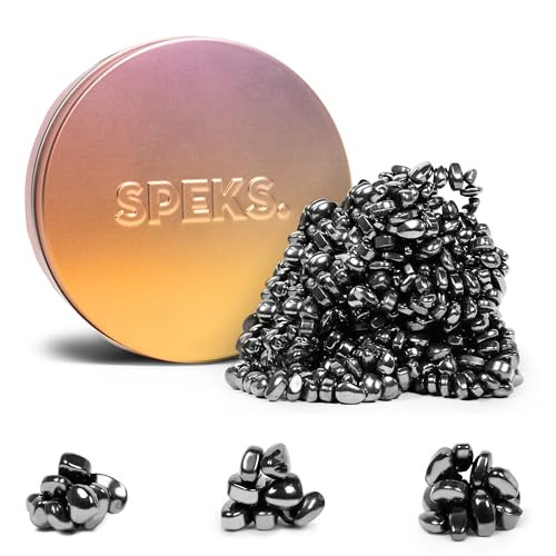 Speks Crags Ferrite Putty | Over 500 Smooth Ferrite Stones in a Metal Tin | Fun Quiet Fidget Toys for Adults and ADHD Desk Toys for Office | Pink Gradient, Medium | Amazon (US)