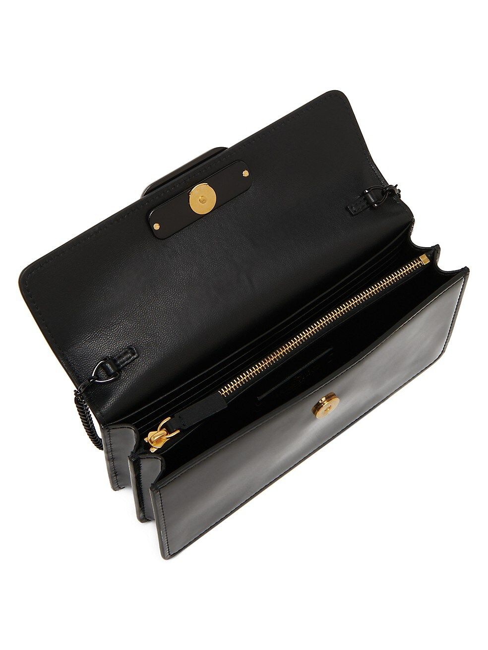 Valentino Garavani VLogo Patent Leather Wallet-On-Chain | Saks Fifth Avenue