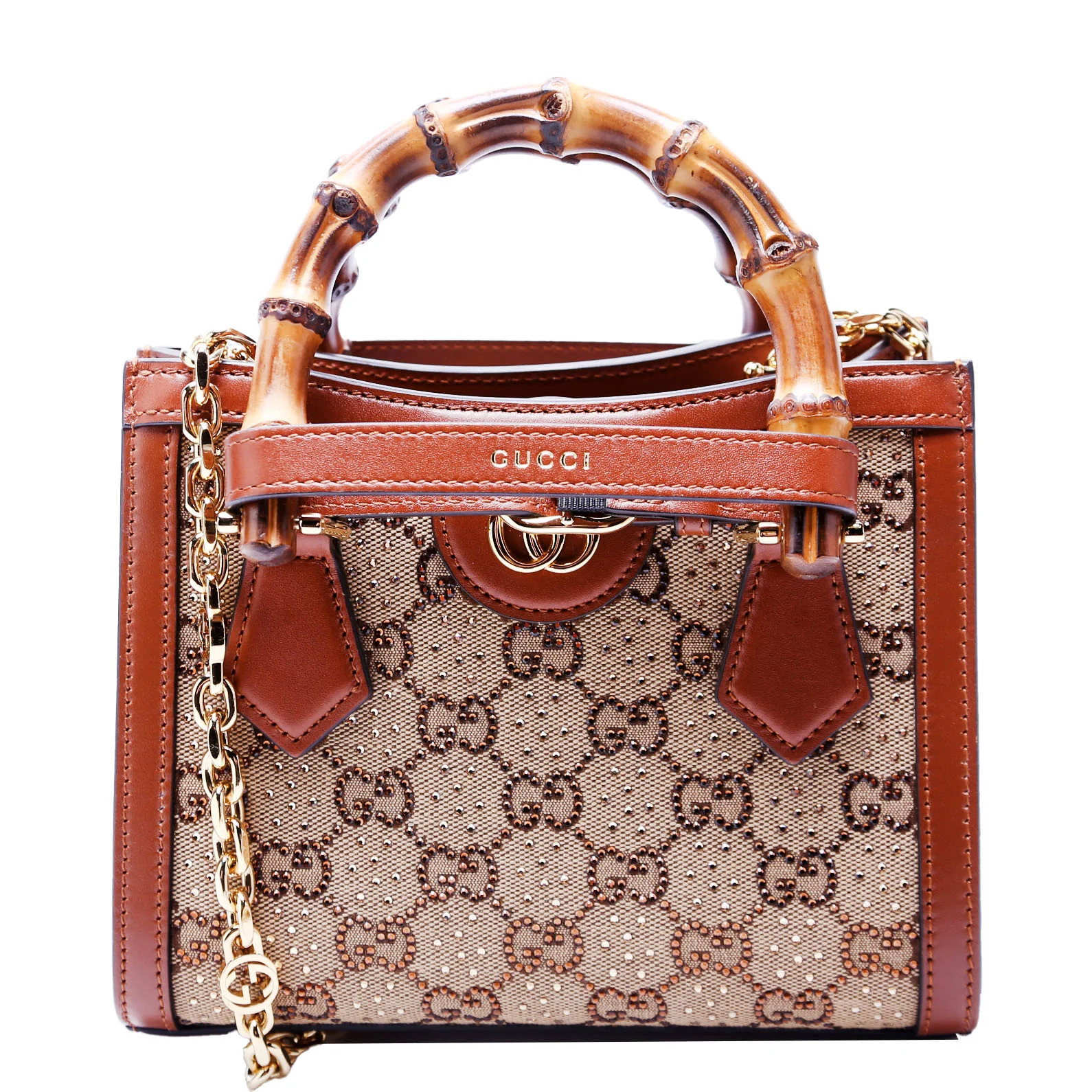 GG Crystal Mini Diana Tote | Keeks Designer Handbags