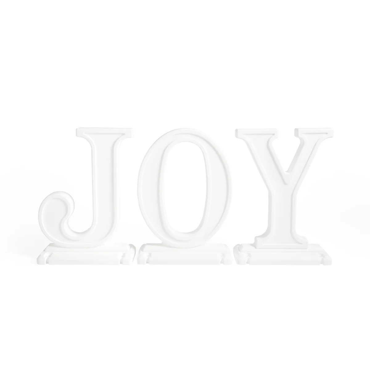 Step2 Large Customizable Outdoor 3-Piece Christmas JOY Decoration, White | Wayfair North America