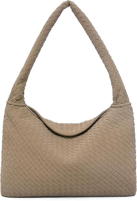 NEWBELLA Hobo Purse, PU Leather Shoulder Bag, Tote Handbag for Work and Travel | Amazon (US)