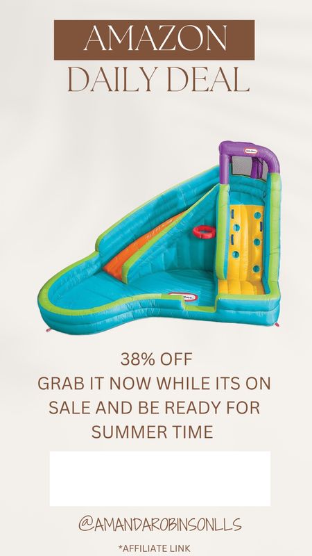 Amazon Daily Deals
Little tikes inflatable water slide 

#LTKkids #LTKsalealert