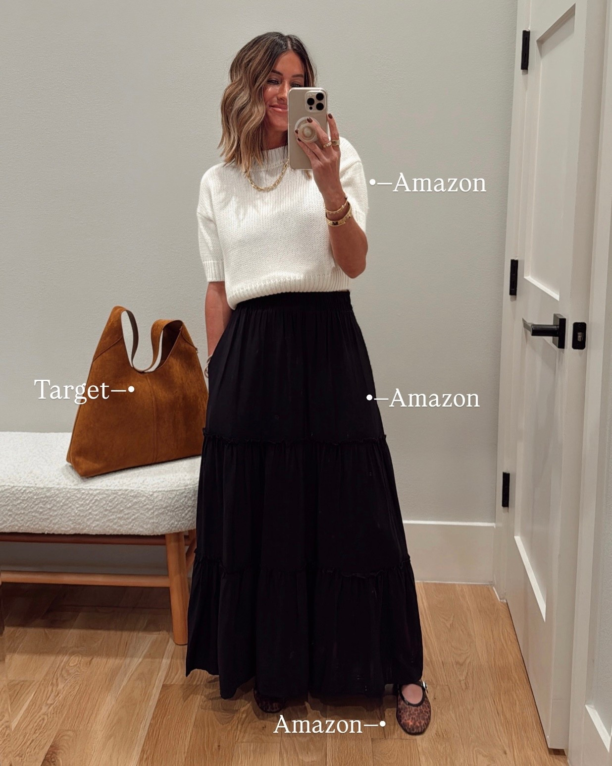 I looove a good maxi skirt and this one is so cute! You could also wear it with a tank and denim jacket, or a graphic tee and sneakers. True to size. 

#LTKSeasonal #LTKStyleTip #LTKWorkwear